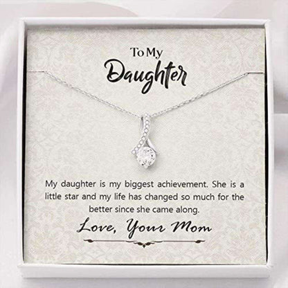 Daughter Necklace, To My Daughter Necklace Gift “ Necklace Gift From Mom To Daughter Dughter's Day Rakva