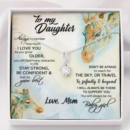 Daughter Necklace, To My Daughter Necklace Gift “ Stay Strong Be Confident Dughter's Day Rakva