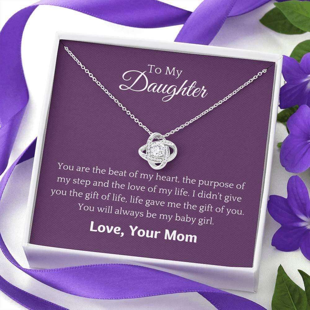 Daughter Necklace, To My Daughter Necklace Gift “ The Beat Of My Heart “ You Are Precious Necklace Dughter's Day Rakva