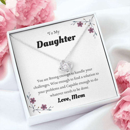 Daughter Necklace, To My Daughter Necklace Gift “ You Are Strong “ Just Remember Necklace Dughter's Day Rakva