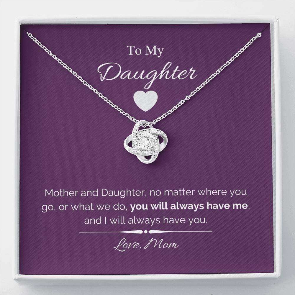 Daughter Necklace, To My Daughter Necklace Gift “ You Will Always Have Me Dughter's Day Rakva