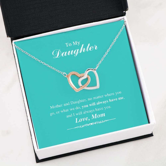 Daughter Necklace, To My Daughter Necklace Gift “ You Will Always Have Me “ Ever Necklace Dughter's Day Rakva