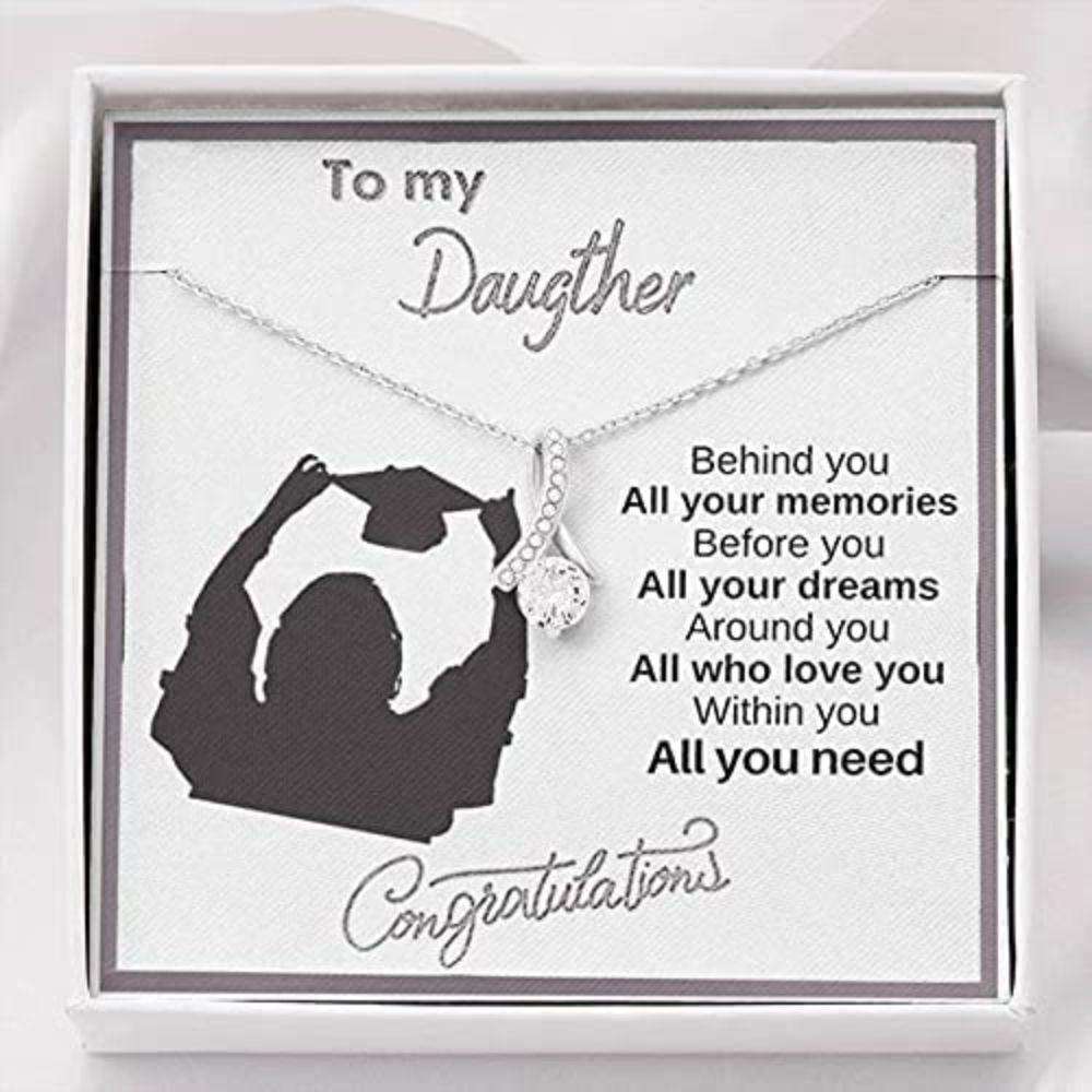 Daughter Necklace, To My Daughter Necklace Gifts For Daughter From Mom Love Always Dughter's Day Rakva