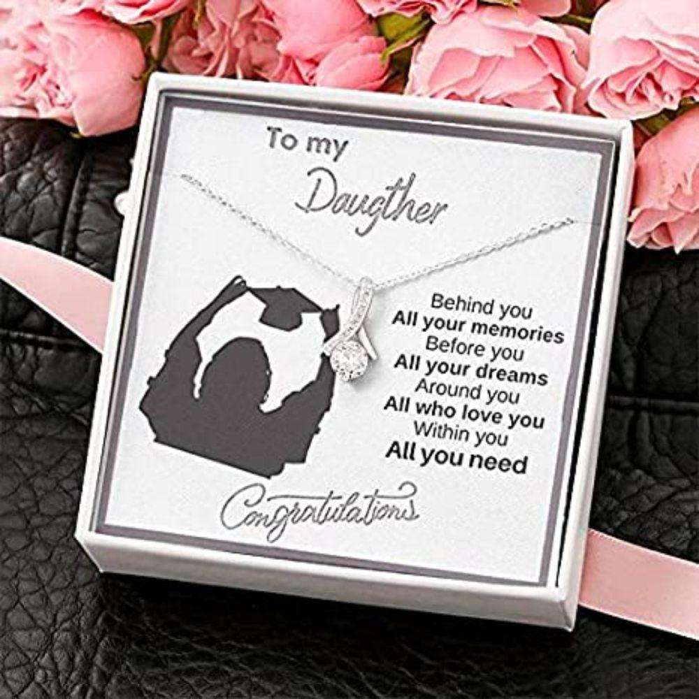 Daughter Necklace, To My Daughter Necklace Gifts For Daughter From Mom Love Always Dughter's Day Rakva