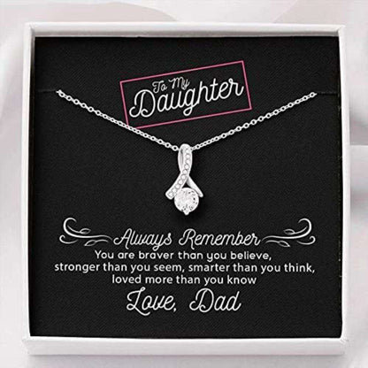 Daughter Necklace, To My Daughter Necklace Graduation Gift For Daughter From Dad Love Always Dughter's Day Rakva