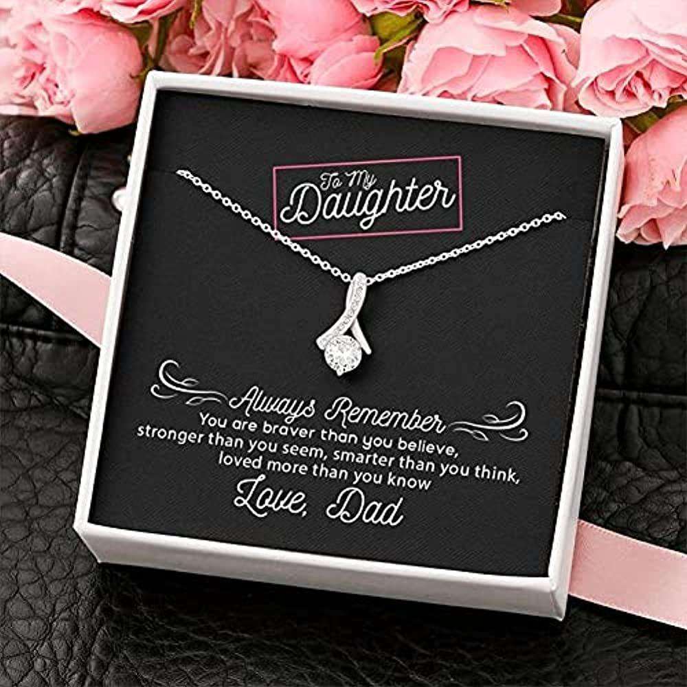 Daughter Necklace, To My Daughter Necklace Graduation Gift For Daughter From Dad Love Always Dughter's Day Rakva