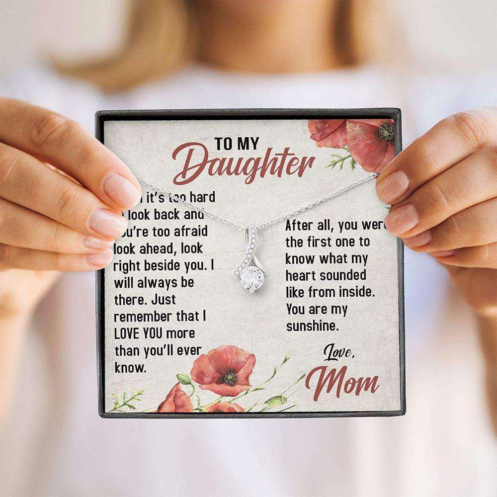 Daughter Necklace “ To My Daughter Necklace “ Necklace With Gift Box For Birthday Christmas Dughter's Day Rakva