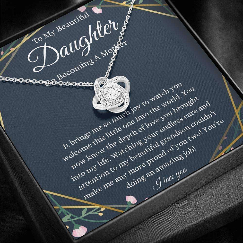 Daughter Necklace, To My Daughter Necklace On Becoming A Mother Gift, Daughter Pregnancy Dughter's Day Rakva