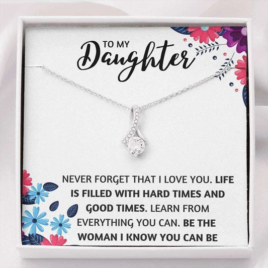 Daughter Necklace, To My Daughter Necklace “ The Woman I Know You Can Be Dughter's Day Rakva