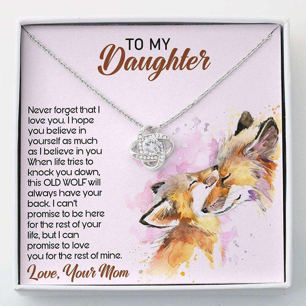 Daughter Necklace, To My Daughter Never Forget That I Love You Necklace Dughter's Day Rakva