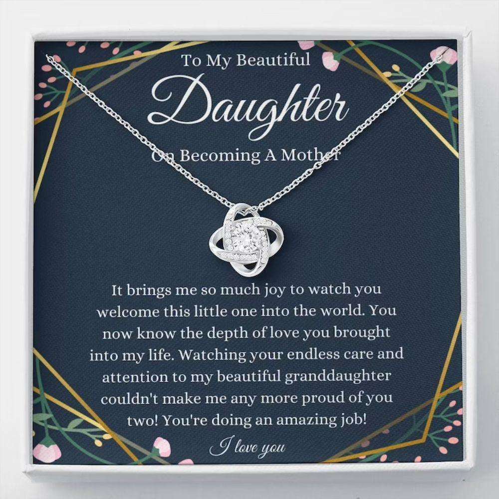 Daughter Necklace, To My Daughter On Becoming A Mother Necklace Gift, Daughter After Pregnancy Dughter's Day Rakva