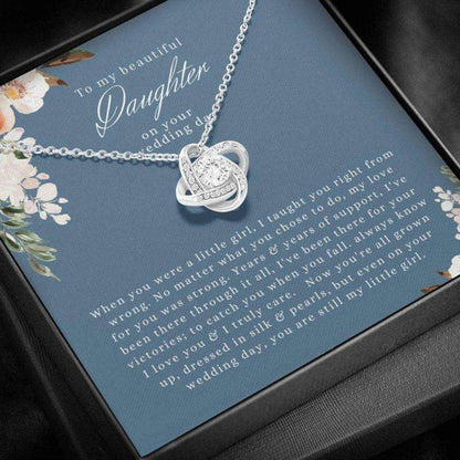 Daughter Necklace, To My Daughter On Wedding Day Gift From Mom Dad, Gift For Daughter, Gift For Bride Dughter's Day Rakva