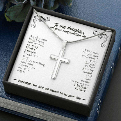 Daughter Necklace, To My Daughter On Your Confirmation Day “ Confirmation Gift, Baptism Gift, Confirmation Necklace Dughter's Day Rakva