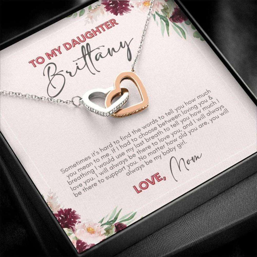 Daughter Necklace, To My Daughter Personalized Inspirational Gift, Daughter Birthday Necklace Gifts From Mom Dughter's Day Rakva