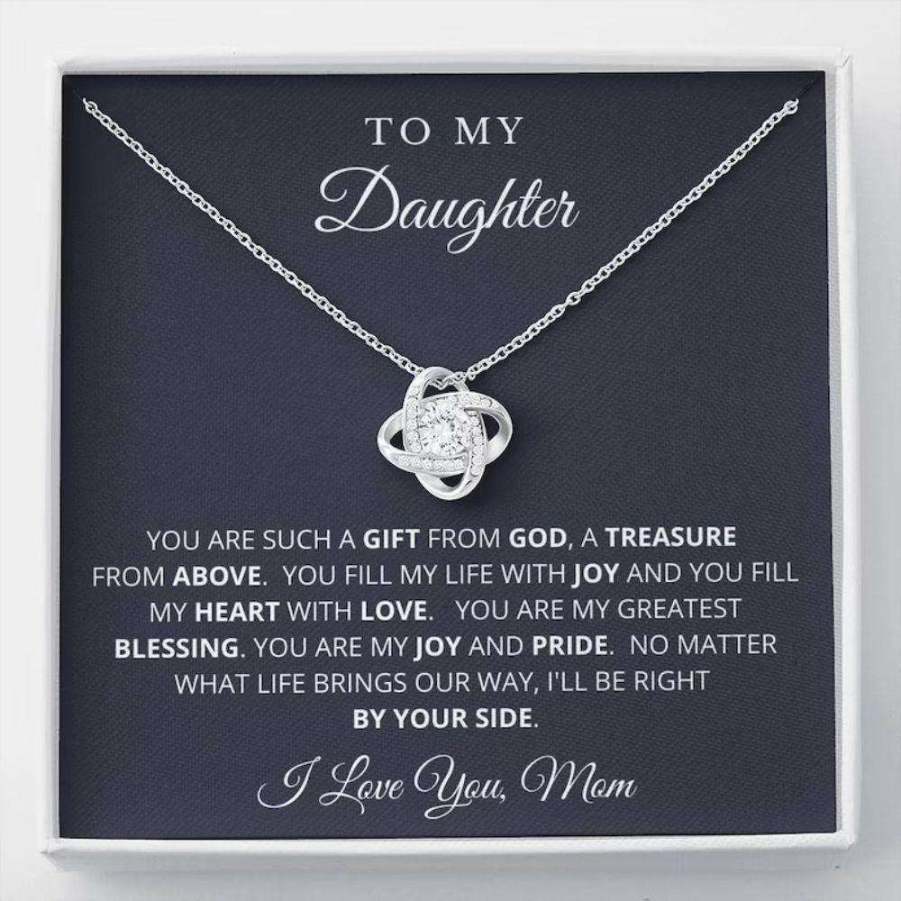 Daughter Necklace, To My Daughter Poem Necklace, Gift For Daughter From Mom, Daughter Mother Necklace Dughter's Day Rakva