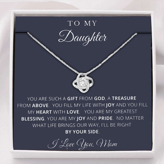 Daughter Necklace, To My Daughter Poem Necklace, Gift For Daughter From Mom, Daughter Mother Necklace Dughter's Day Rakva