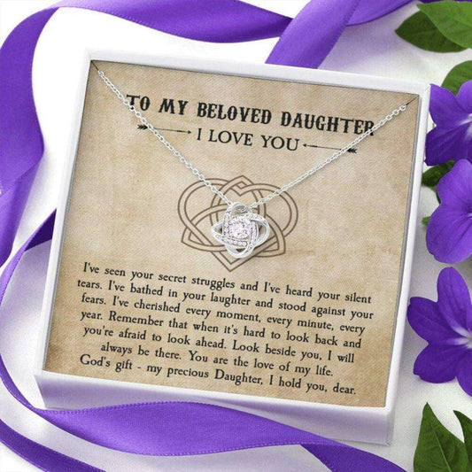 Daughter Necklace, To My Daughter Viking Gift Necklace, Viking Style Jewelry For Daughter From Mom, Dad, Christmas Necklace For Daughter Dughter's Day Rakva