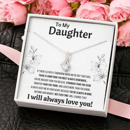 Daughter Necklace, To My Daughter Œnot Even Time” Alluring Beauty Necklace Gift From Dad Mom Dughter's Day Rakva