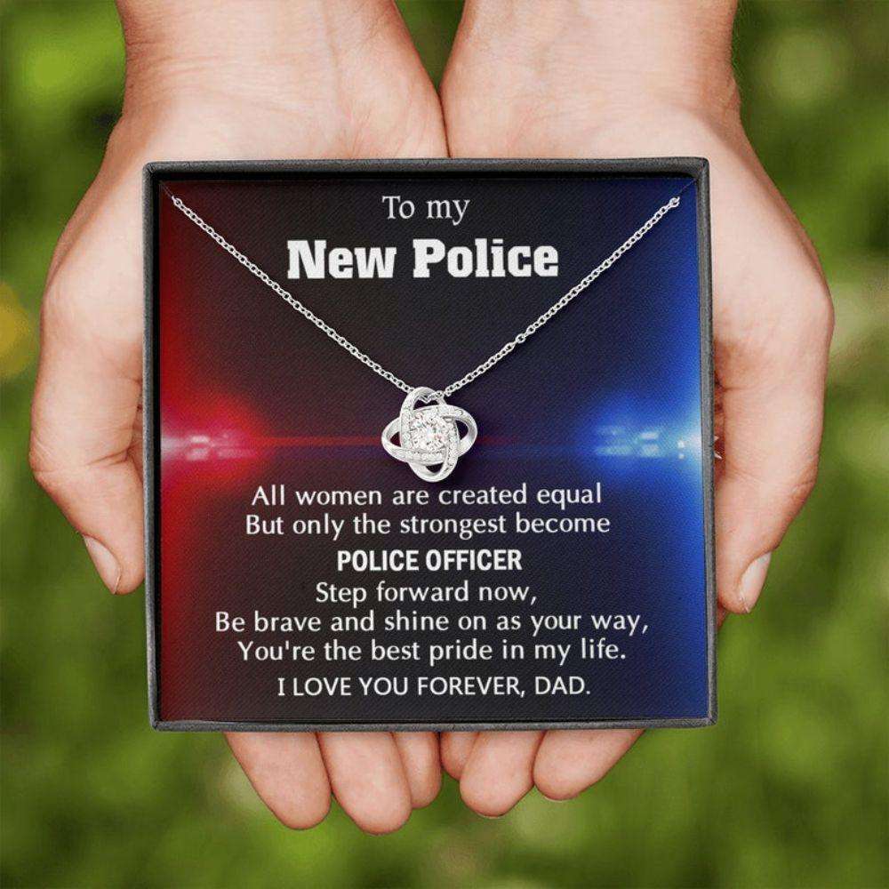 Daughter Necklace, To My New Police Necklace Gift, Gift For Daughter New Female Police From Dad, Necklace For Her, Daughter Graduation Gift Dughter's Day Rakva