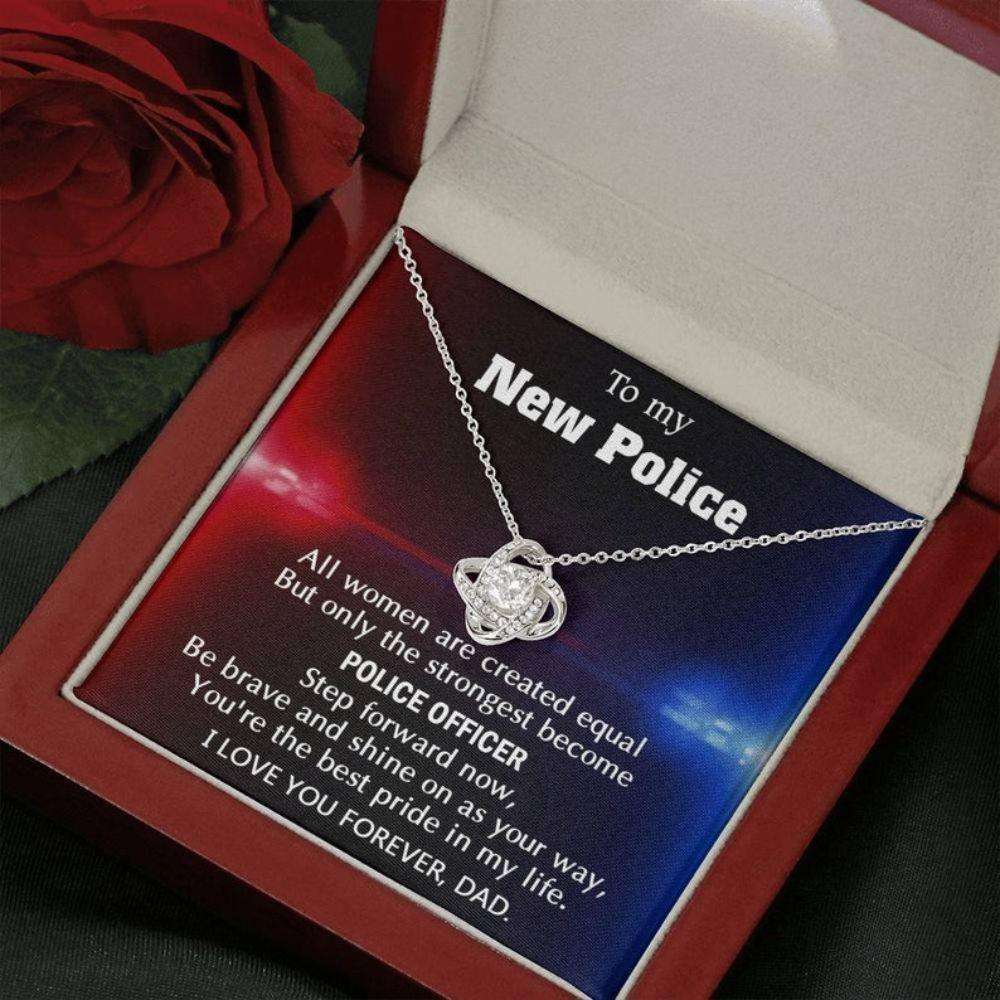 Daughter Necklace, To My New Police Necklace Gift, Gift For Daughter New Female Police From Dad, Necklace For Her, Daughter Graduation Gift Dughter's Day Rakva