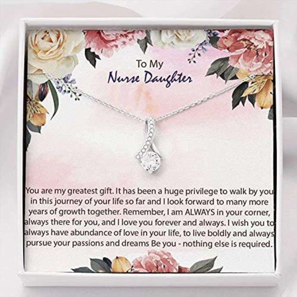 Daughter Necklace, To My Nurse Daughter Necklace Gift For Daughter Love Always Dughter's Day Rakva