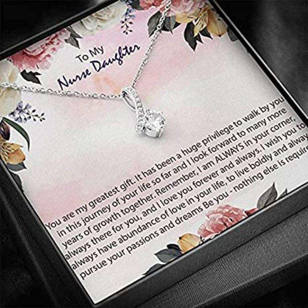 Daughter Necklace, To My Nurse Daughter Necklace Gift For Daughter Love Always Dughter's Day Rakva