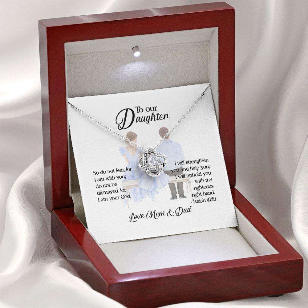 Daughter Necklace, To Our Daughter, Isaiah 41:10, Necklace On Message Card Gift For Daughter Custom Necklace Dughter's Day Rakva