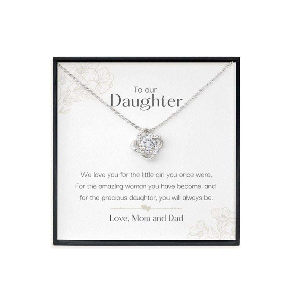 Daughter Necklace, To Our Daughter Love Mom & Dad Necklace, Gift For Daughter From Parents, Daughter Birthday Necklace Gift Dughter's Day Rakva