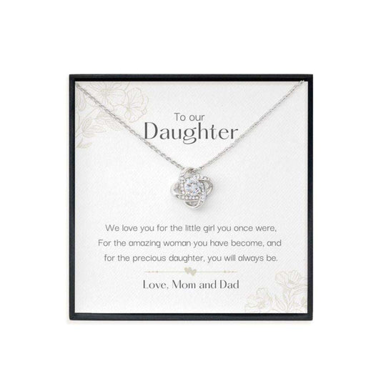 Daughter Necklace, To Our Daughter Love Mom & Dad Necklace, Gift For Daughter From Parents, Daughter Birthday Necklace Gift Dughter's Day Rakva