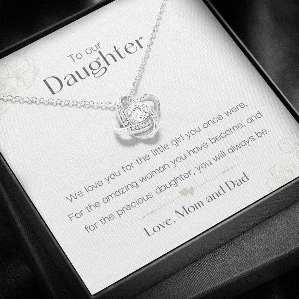 Daughter Necklace, To Our Daughter Love Mom & Dad Necklace, Gift For Daughter From Parents, Daughter Birthday Necklace Gift Dughter's Day Rakva