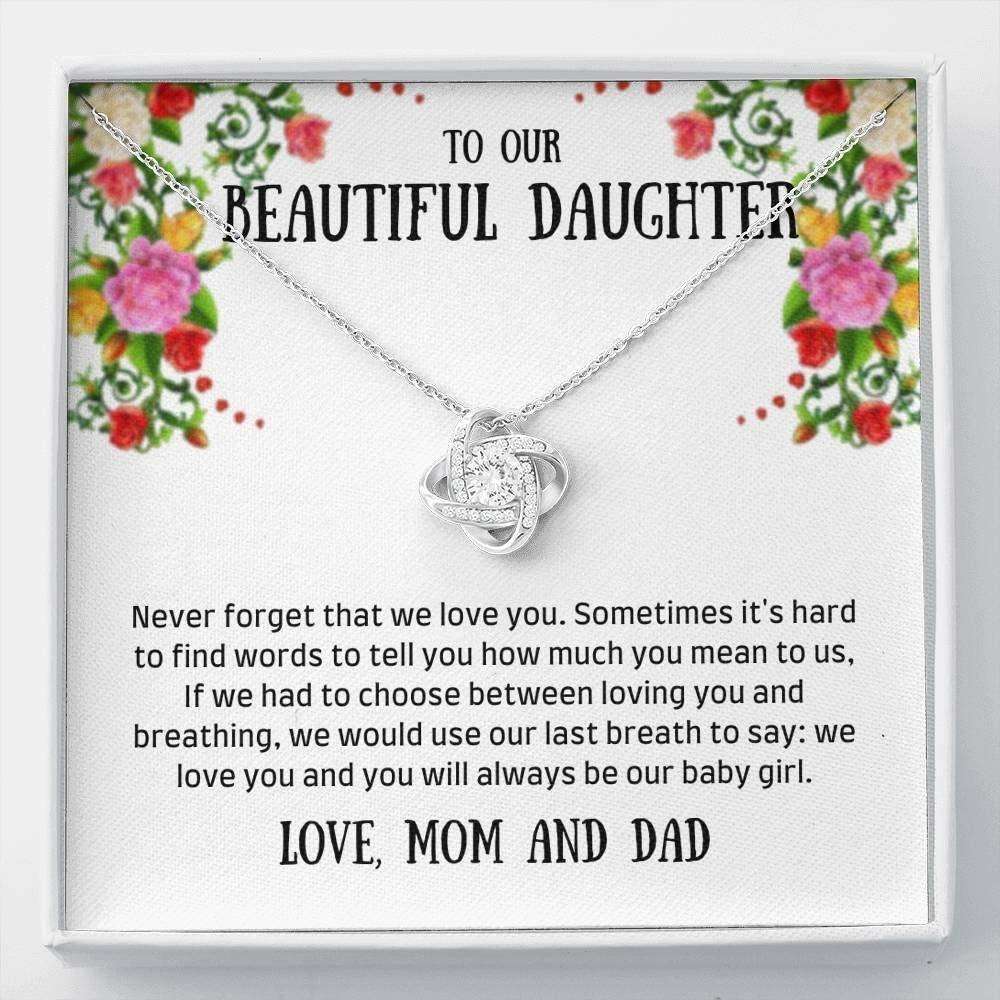 Daughter Necklace, To Our Daughter Necklace Gift “ Never Forget Necklace Dughter's Day Rakva