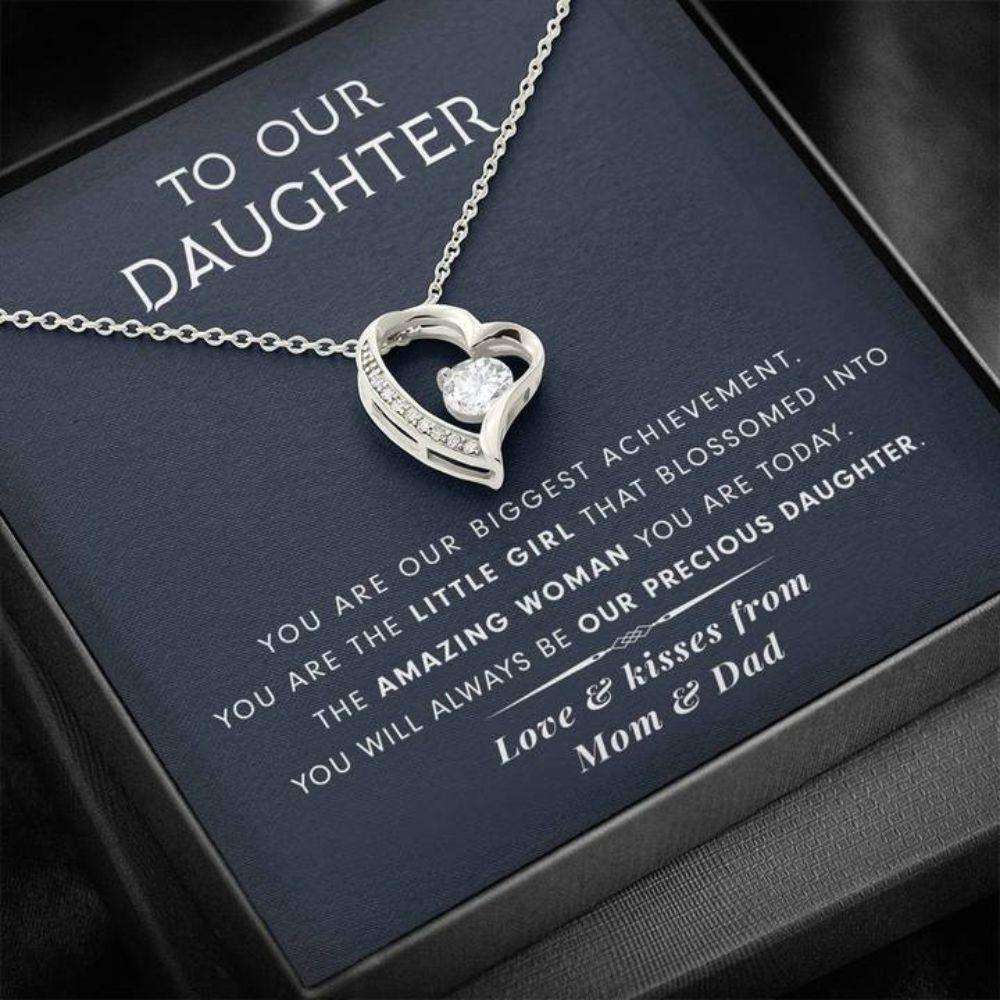 Daughter Necklace, To Our Daughter Necklace Gift “ You Will Always Be Our Precious Daughter Dughter's Day Rakva