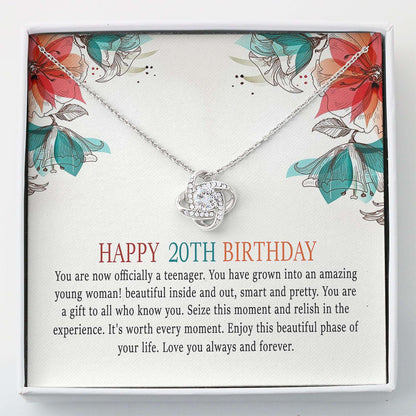 Daughter Necklace, Twenty Birthday Necklace Custom Name “ 20Th Birthday Gift Girl Necklace For Birthday “ Lk Dughter's Day Rakva