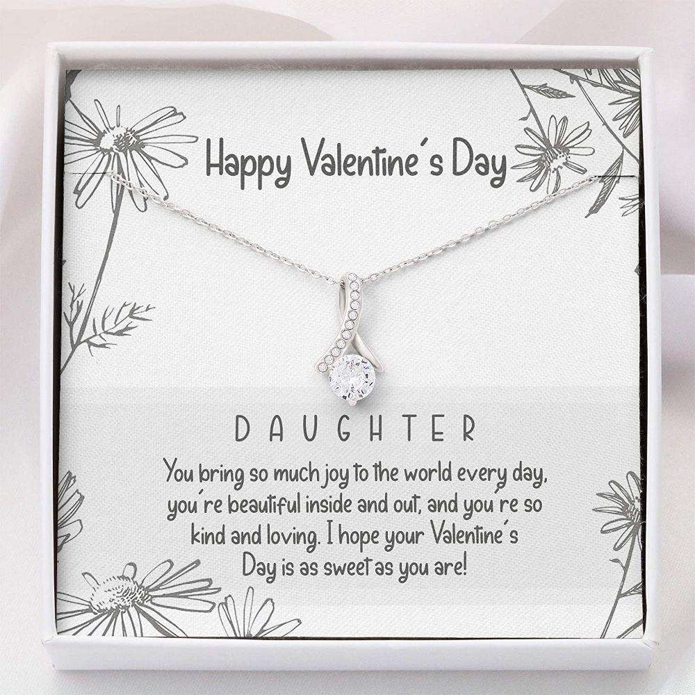 Daughter Necklace “ Valentine’S Day Gift For Daughter “ Necklace With Gift Box Dughter's Day Rakva