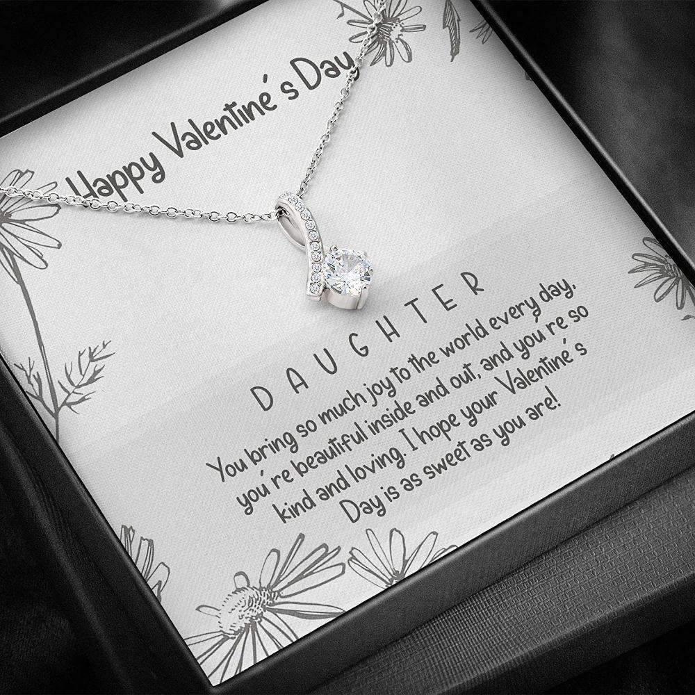 Daughter Necklace “ Valentine’S Day Gift For Daughter “ Necklace With Gift Box Dughter's Day Rakva