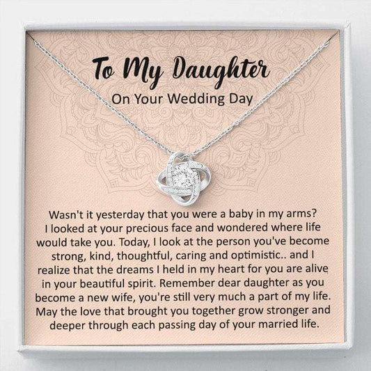 Daughter Necklace, Wedding Gift For Bride From Mom, Bride Gift From Mom, Daughter Gift On Wedding Day, Gift For Bride From Mother Dughter's Day Rakva