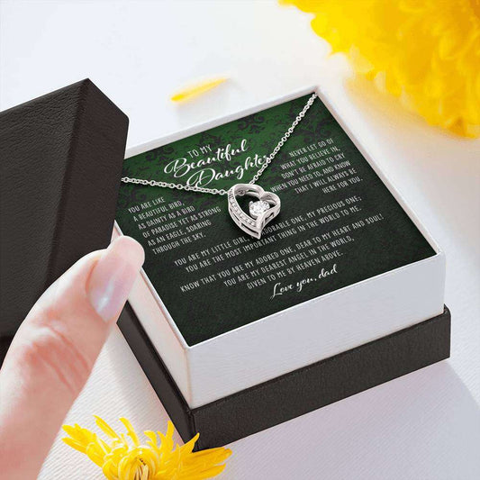 Daughter Necklace, You Are Like A Beautiful Bird Dad To Daughter Gift “ Forever Love Necklace Dughter's Day Rakva