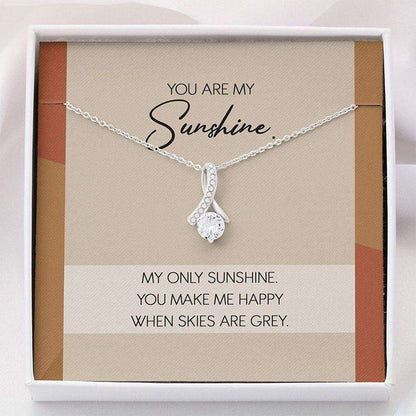 Daughter Necklace, You Are My Sunshine Necklace “ Daughter Gift From Mom “ Necklace With Gift Box Dughter's Day Rakva