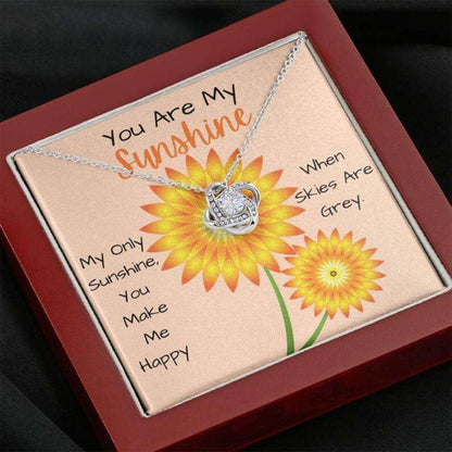 Daughter Necklace, You Are My Sunshine Necklace “ Sunflowers Gift For Daughter Best Friend Mom Dughter's Day Rakva