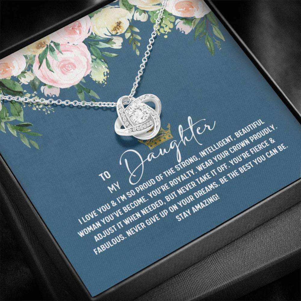 Daughter Necklace,Daughter Gift, Necklace From Mom To Daughter, Birthday Necklace Gift For Daughter From Dad Mom Dughter's Day Rakva