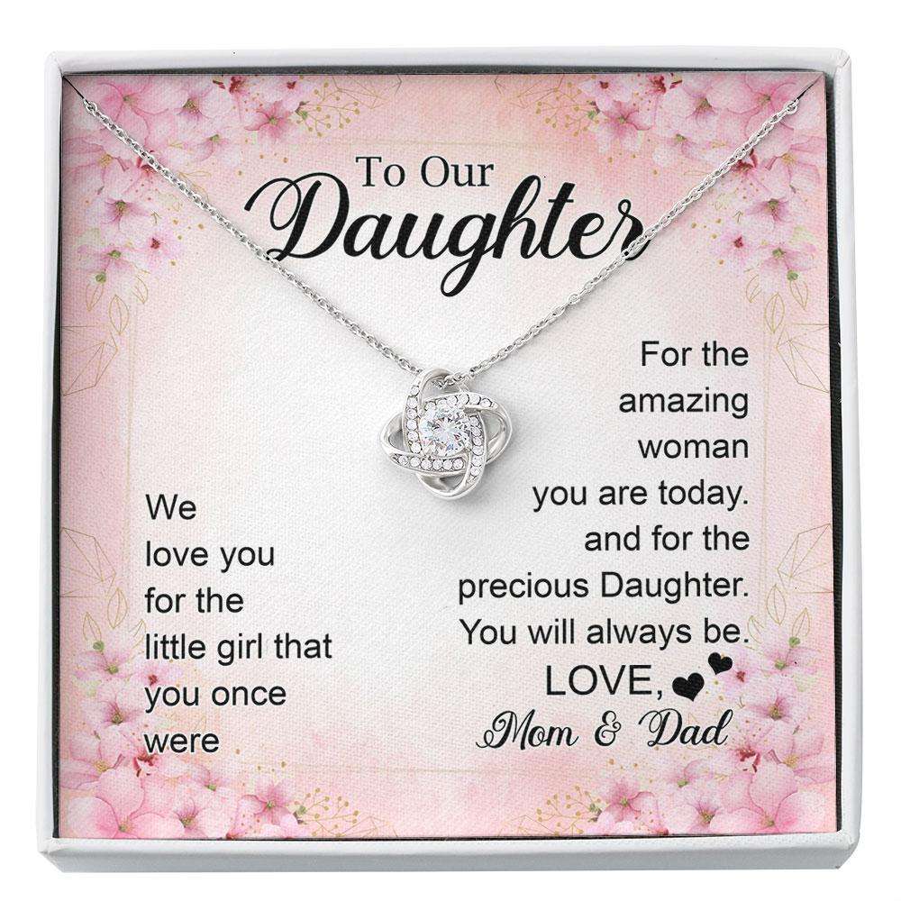 Daughter Necklace,Father Daughter Gift, Mother Daughter Gift, Bonus Daughter Gifts, To Our Daughter Custom Necklace Dughter's Day Rakva