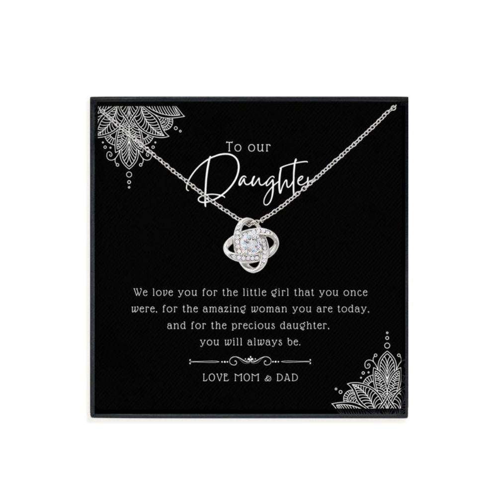 Daughter Necklace,Father Daughter Gift, Mother Daughter Gift, Bonus Daughter Gifts, To Our Daughter Necklace Dughter's Day Rakva