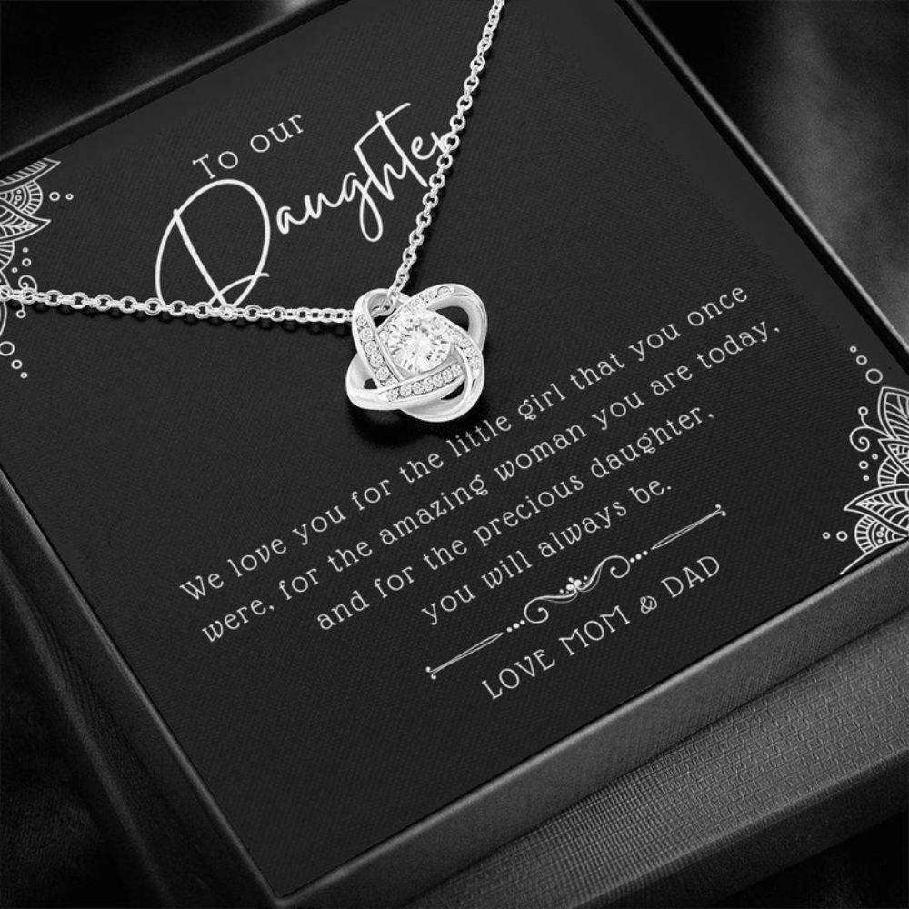 Daughter Necklace,Father Daughter Gift, Mother Daughter Gift, Bonus Daughter Gifts, To Our Daughter Necklace Dughter's Day Rakva