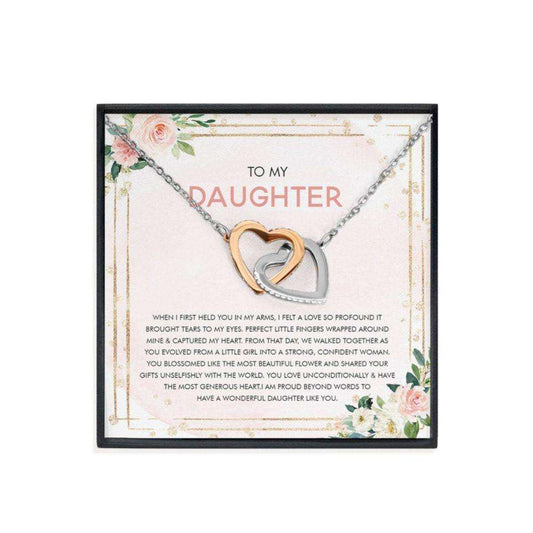 Daughter Necklace,Mother Daughter Necklace, Mother Daughter Gift, Daughter Birthday Necklace Gift From Mom Dughter's Day Rakva