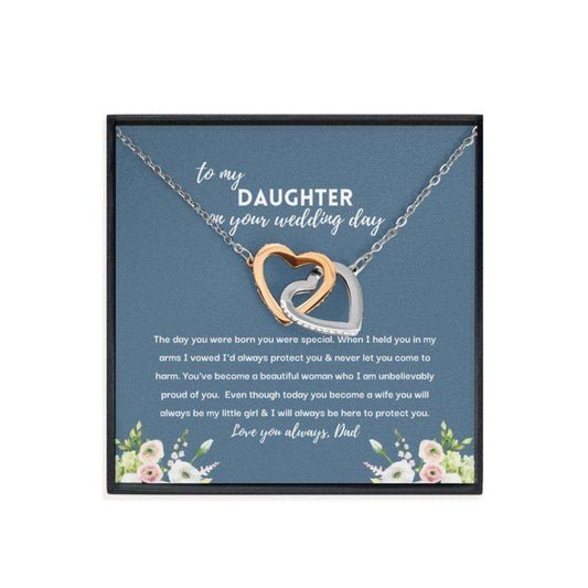 Daughter Necklace,Wedding Gift From Dad To Daughter, Gift For The Bride, Bride Gift From Dad, Bride Gift From Father Dughter's Day Rakva