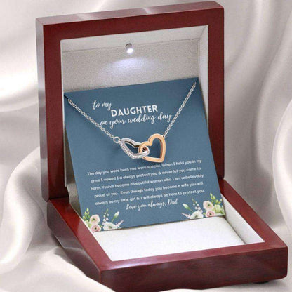 Daughter Necklace,Wedding Gift From Dad To Daughter, Gift For The Bride, Bride Gift From Dad, Bride Gift From Father Dughter's Day Rakva