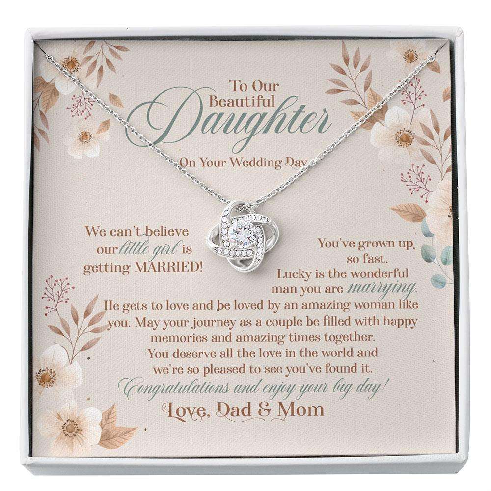 Daughter Wedding Necklace, Bride Gift From Mom To Daughter On Wedding Day, Gift For Daughter On Wedding Day Custom Necklace Dughter's Day Rakva