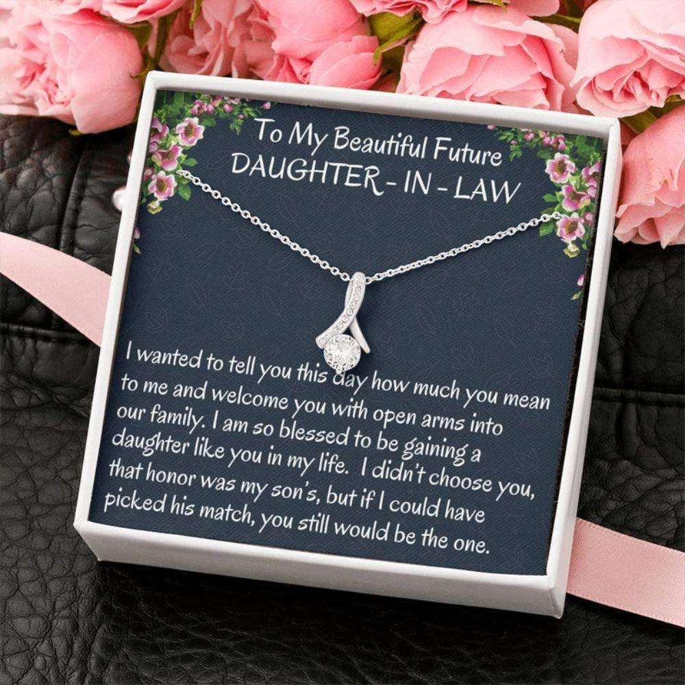 Daugter-In-Law Necklace, Future Daughter-In-Law Gift On Wedding Day ? Bride Gift From Mother In Law, Bonus Daughter Necklace Dughter's Day Rakva