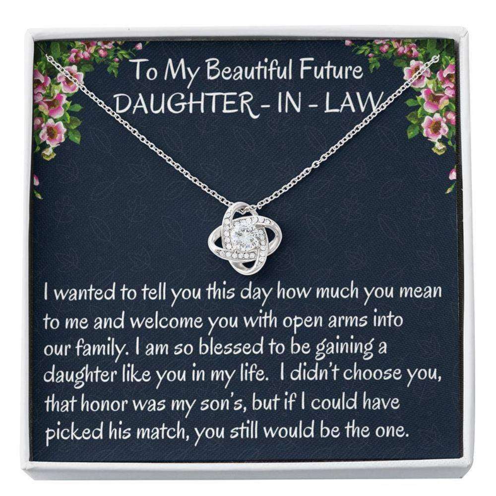 Daugter-In-Law Necklace, Future Daughter-In-Law Gift On Wedding Day ? Bride Gift From Mother In Law, Bonus Daughter Necklace Dughter's Day Rakva