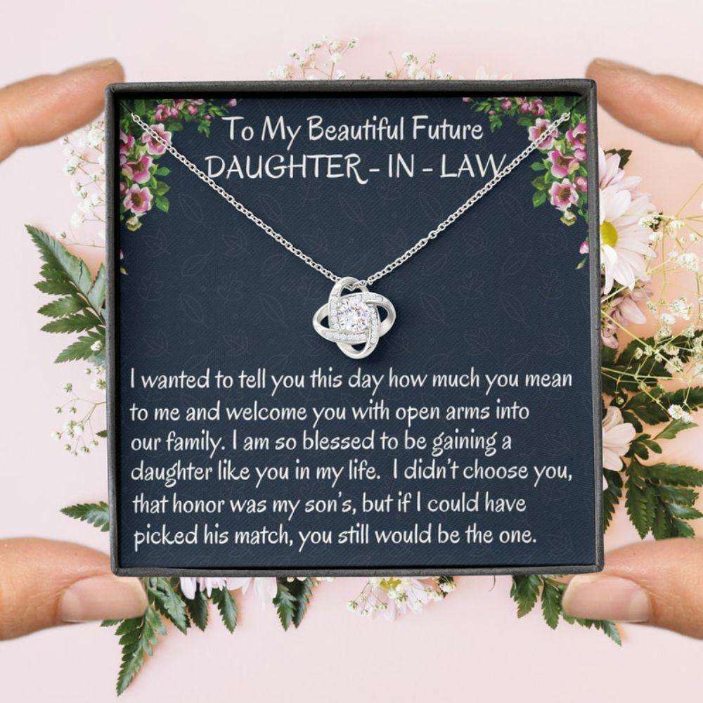 Daugter-In-Law Necklace, Future Daughter-In-Law Gift On Wedding Day ? Bride Gift From Mother In Law, Bonus Daughter Necklace Dughter's Day Rakva